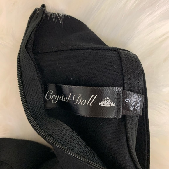 Crystal Doll Juniors One Ruffle Shoulder Dress - Picture 5 of 5